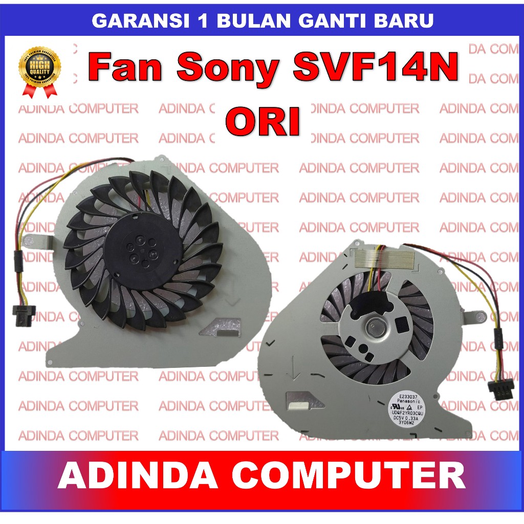 Fan Sony Vaio SVF14N SVF14 SVF14N23 SVF14N25CXB SVF14N2AP Fit 15N SVF15N SVF15N SVF15N100C SVF15N14C
