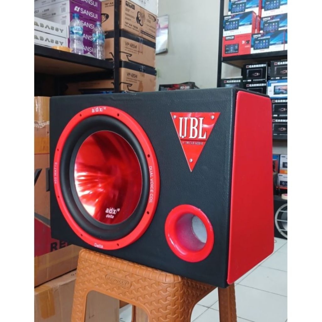 box subwoofer + subwoofer 12 inch double coil adx delta pasive 400 watt Universal
