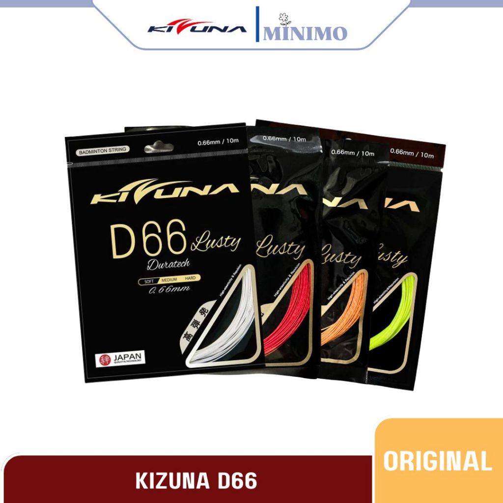 Senar Raket Badminton Kizuna D66 / D66 Lusty Original 100%