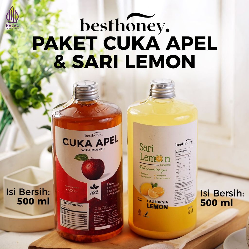 

Best Honey Paket Diet Detoks Sehat Cuka Apel With Mothers 500ml dan Sari Lemon 500ml