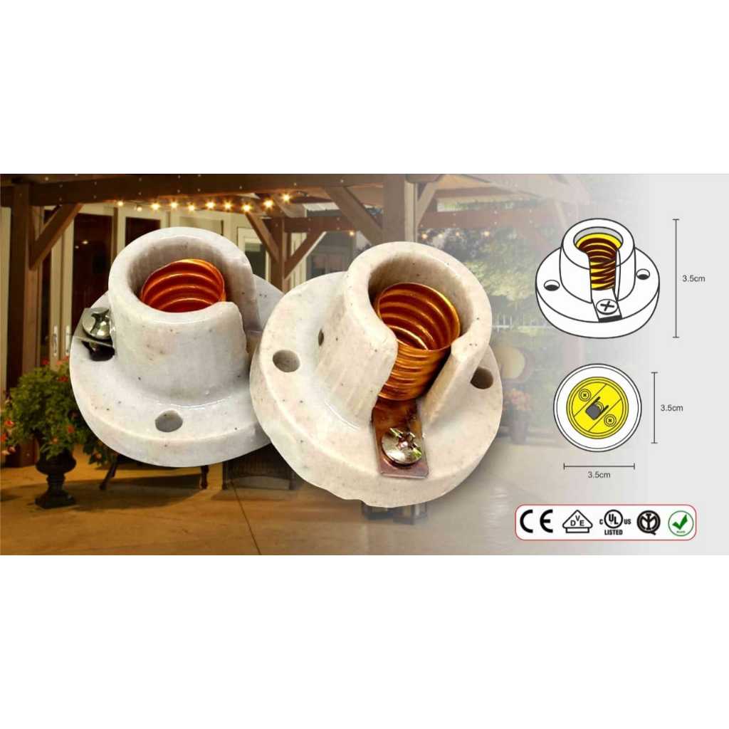 Fitting Keramik Porslen gantung Fitting lampu