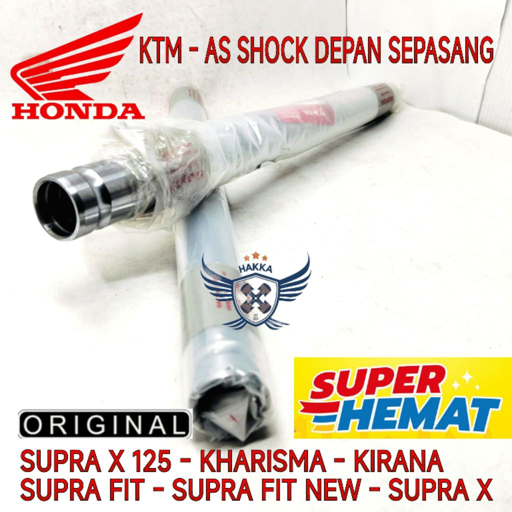 KTM 2PCS AS SHOCK DEPAN SEPASANG HONDA KARISMA, AS SHOCK DEPAN HONDA SUPRA X 125, AS SHOCK DEPAN HON