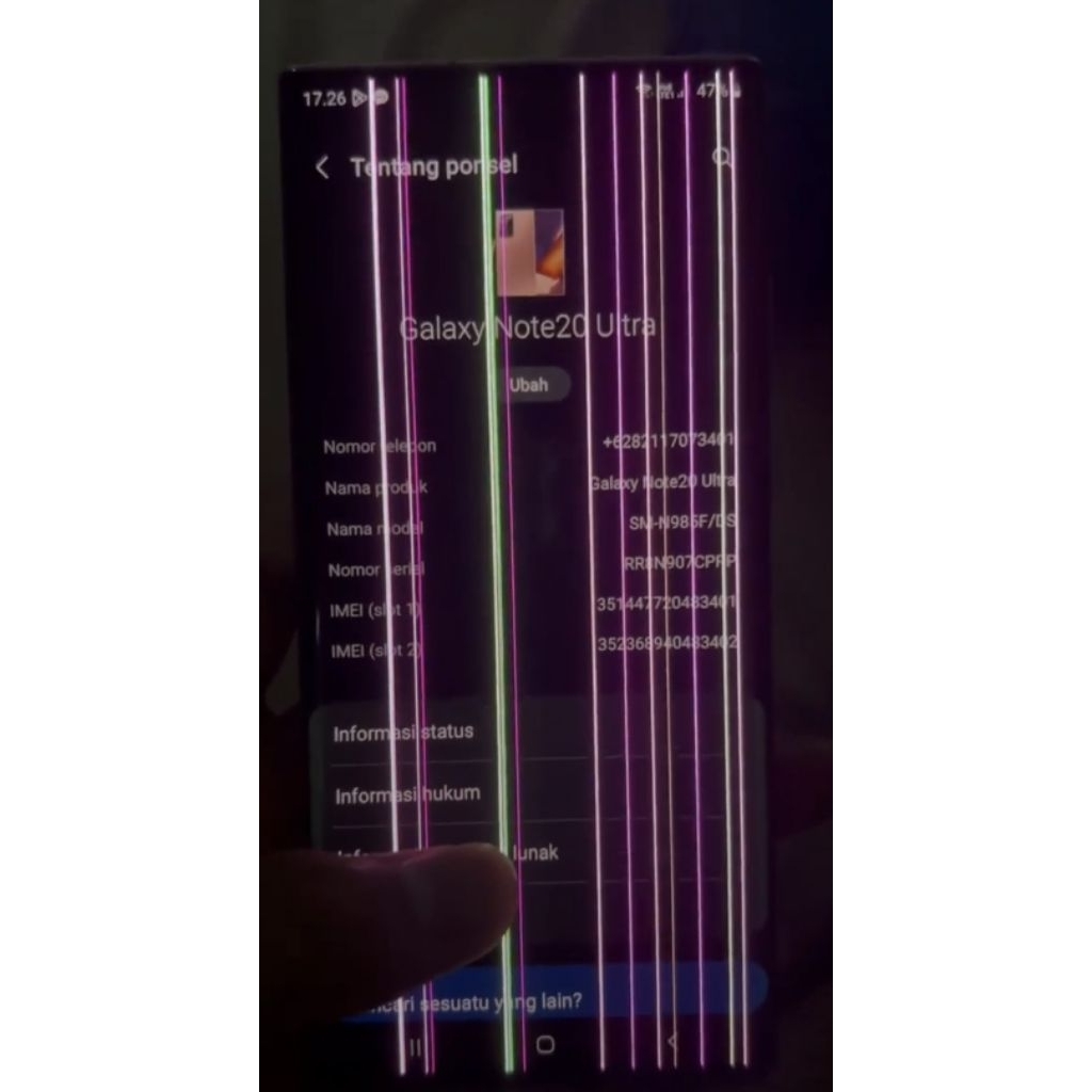 LCD ORIGINAL COPOTAN SAMSUNG NOTE 20 ULTRA  SEIN