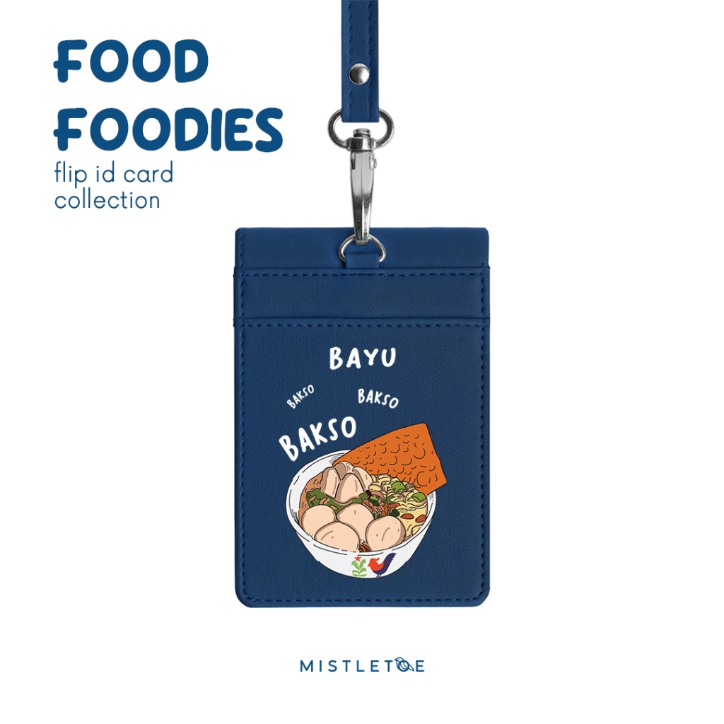 

Food Foodies Custom Flip ID Card Holder - Lanyard - Name Tag