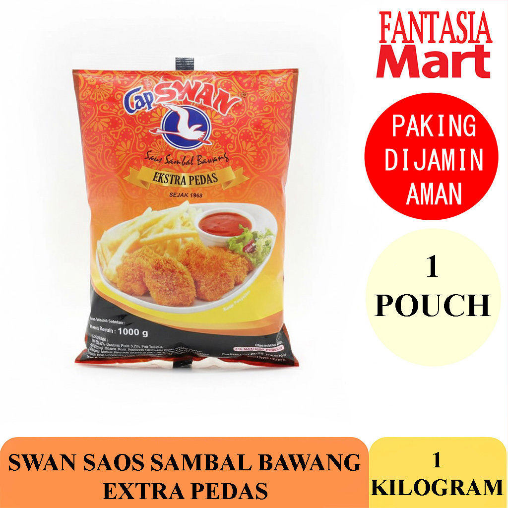 

SWAN SAOS SAMBAL BAWANG 1KG EXTRA PEDAS FANTASIA DENGAN PAKING AMAN