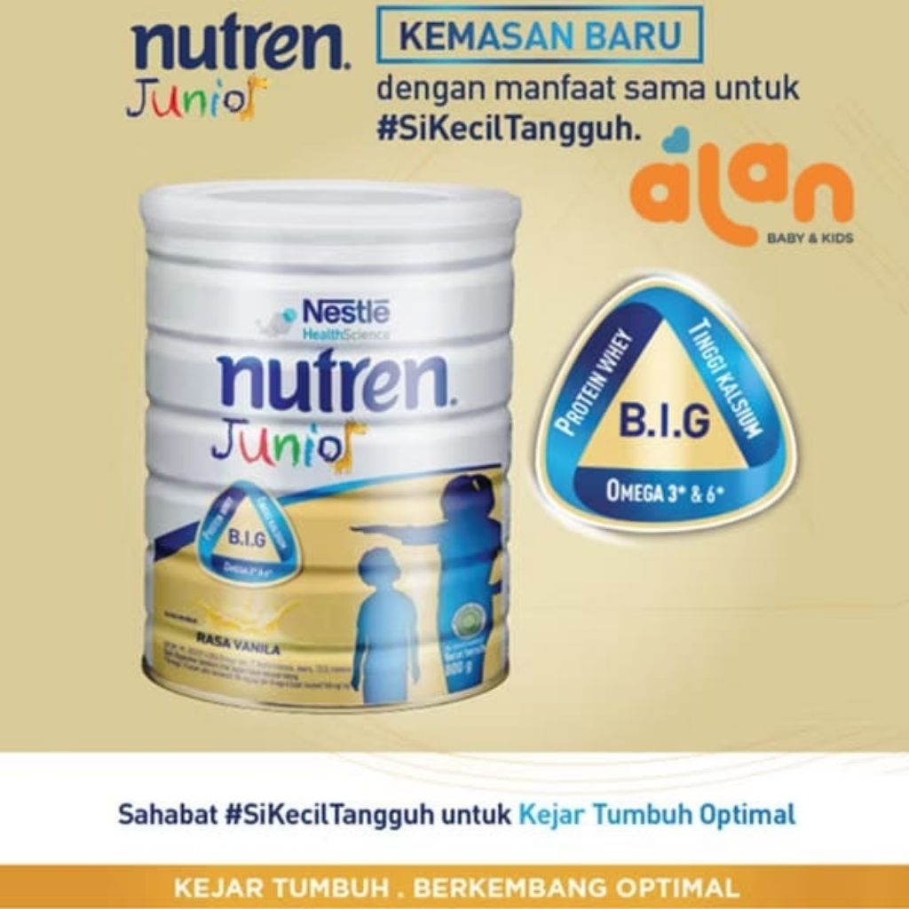 

Alan Baby Kids - NESTLE Nutren Junior Susu Vanila 1-10 tahun 400gr