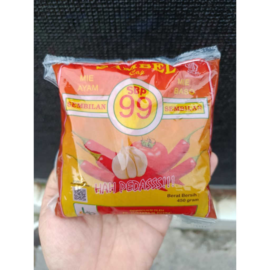 

SBP 99 Saus Sambal Kemasan 450gram