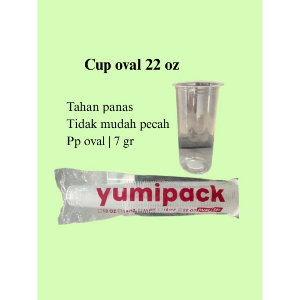 Cup oval 22 oz | Ecer | 1 Dus