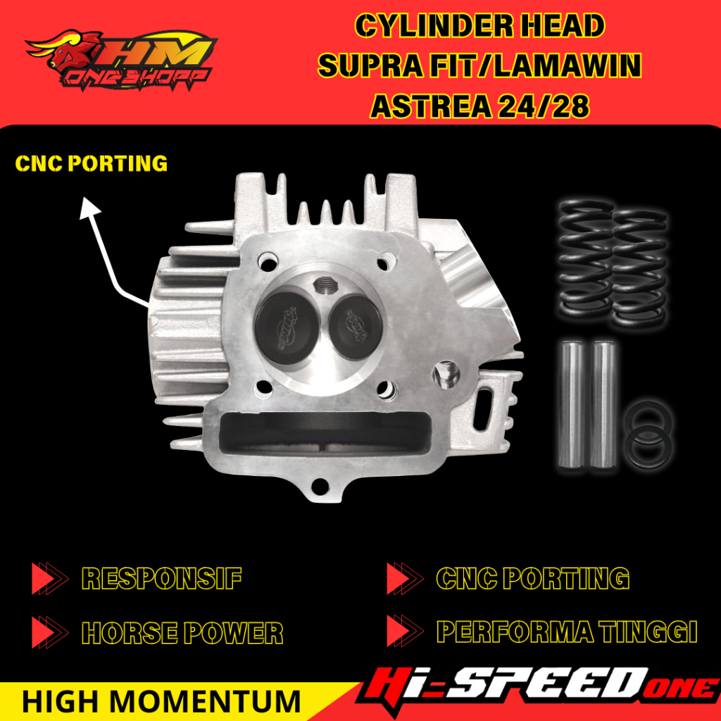 blok Head hmone supra x fit win astrea grand legenda cnc porting 24 28 23 27 cylinder head Original