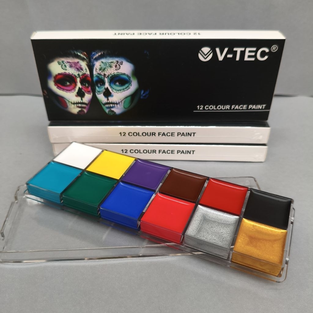 

V-TEC Face Painting 12 warna / Face Painting / Alat Lukis Wajah