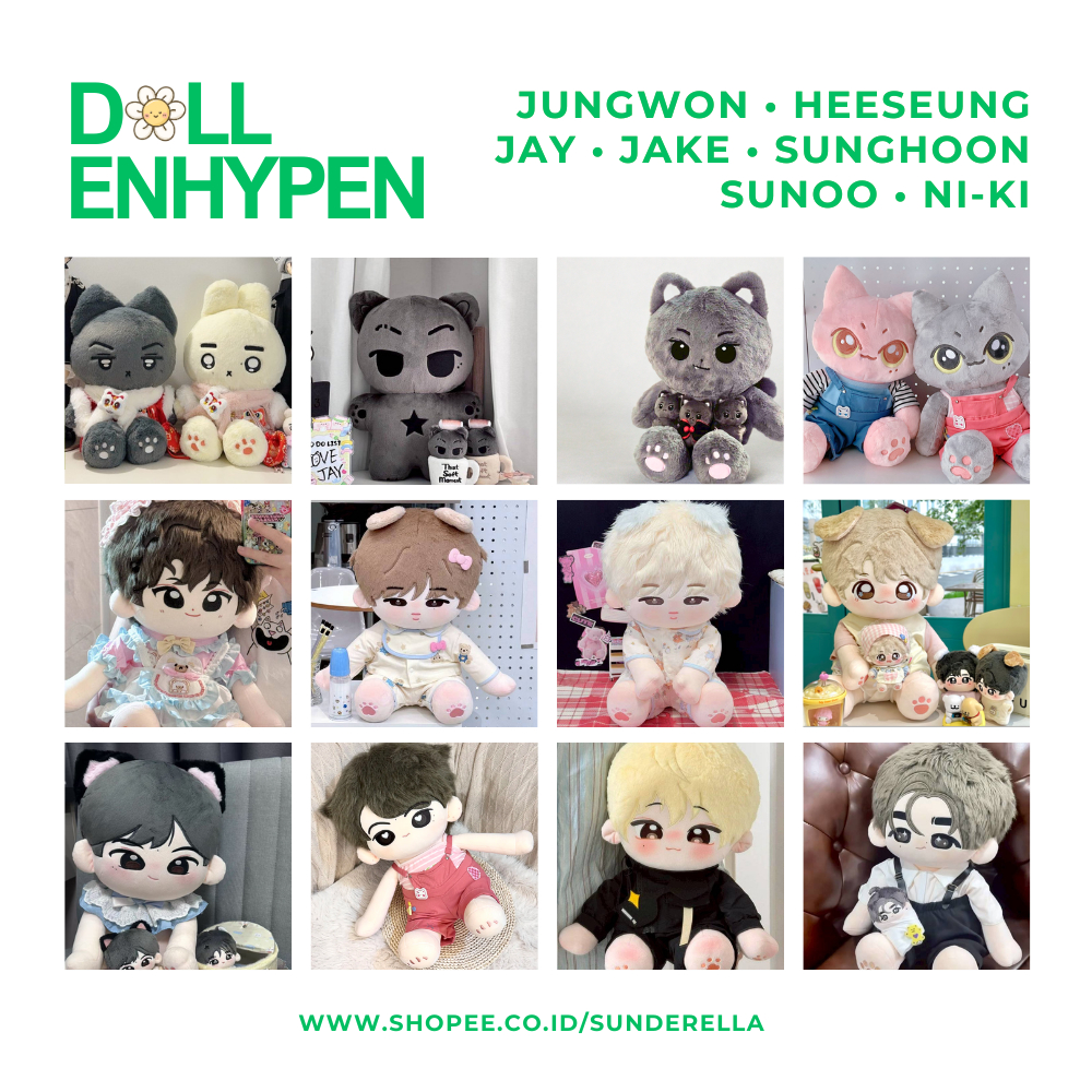 ENHYPEN Doll JUNGWON HEESEUNG JAY JAKE SUNGHOON SUNOO NI-KI Human Animal Normal Starfish [ 10cm / 20
