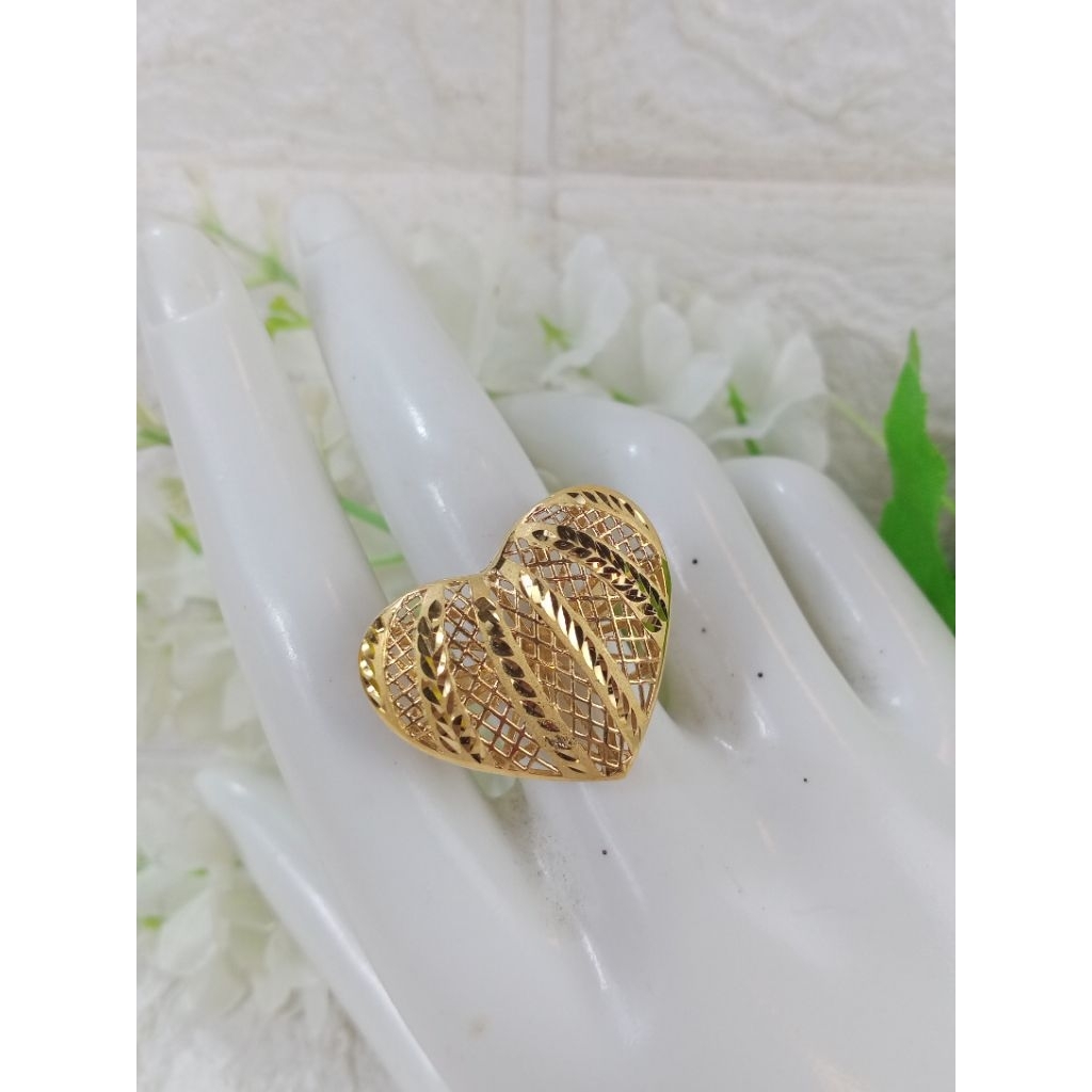 Cincin love lapis emas cincin love murah premium