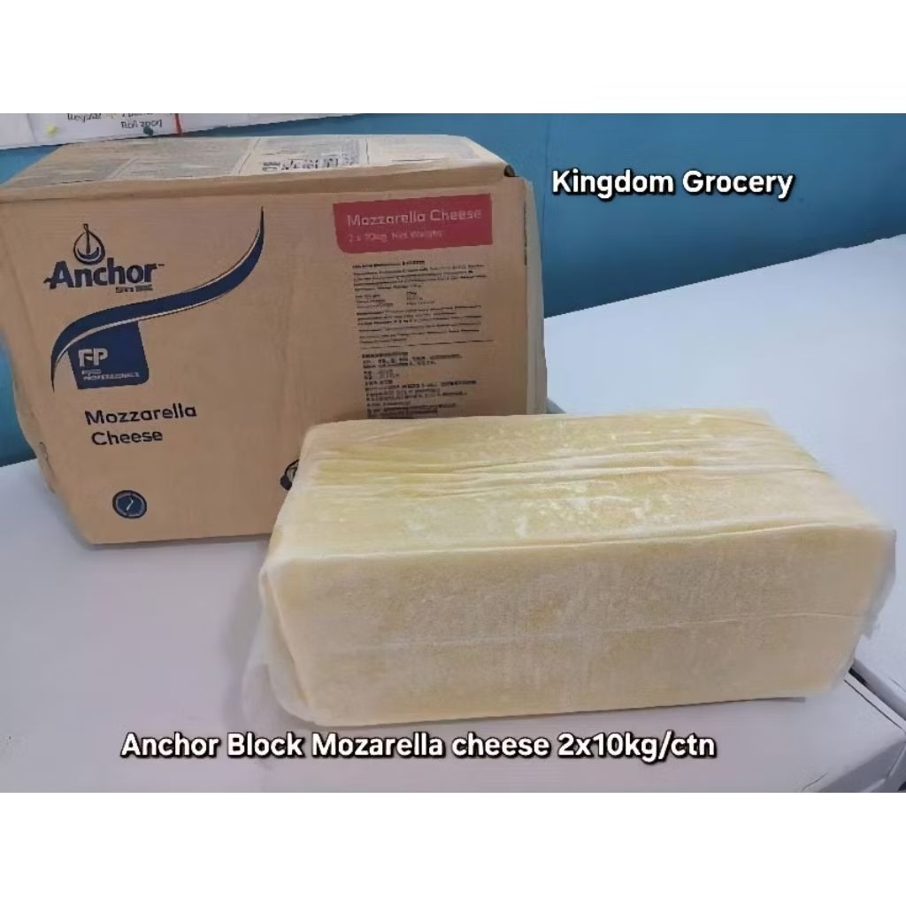 

ANCHOR BLOCK MOZARELLA CHEESE 2X10KG (KARTON)
