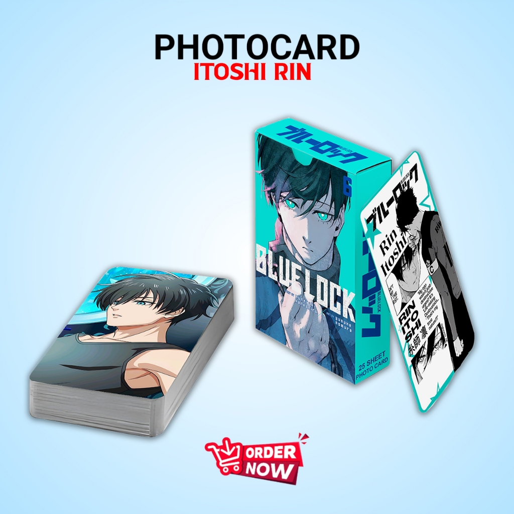 PHOTOCARD SET ITOSHI RIN ANIME BLUE LOCK PREMIUM FREE BOX