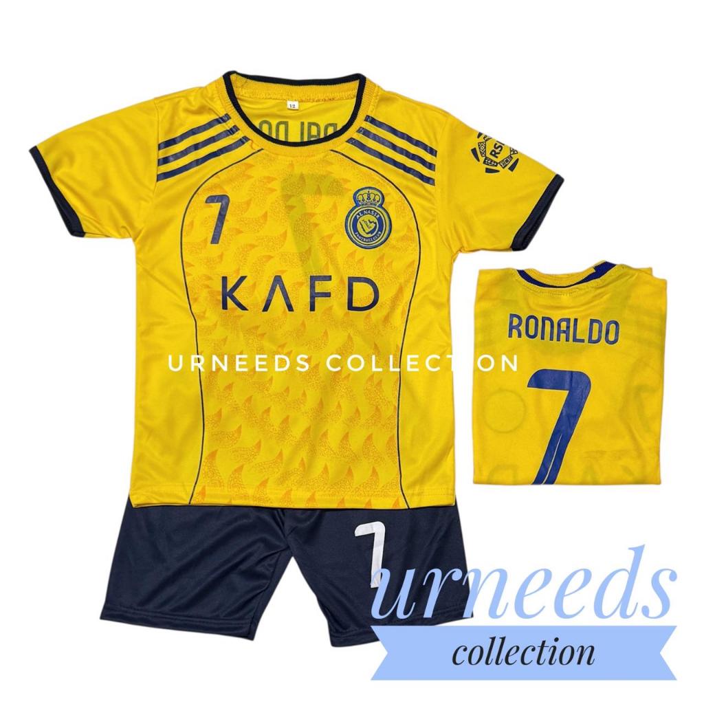 COD SETELAN BAJU BOLA ANAK TERBARU SET JERSEY SINGLET ALNSR KUNING BAJU BOLA ANAK LAKI LAKI TERMURAH