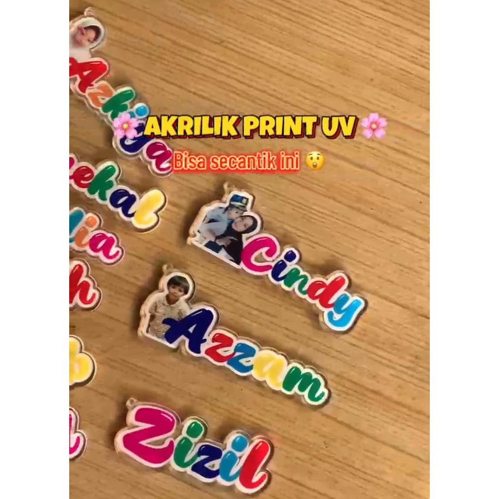 Gantungan Kunci Custom Foto dan Nama