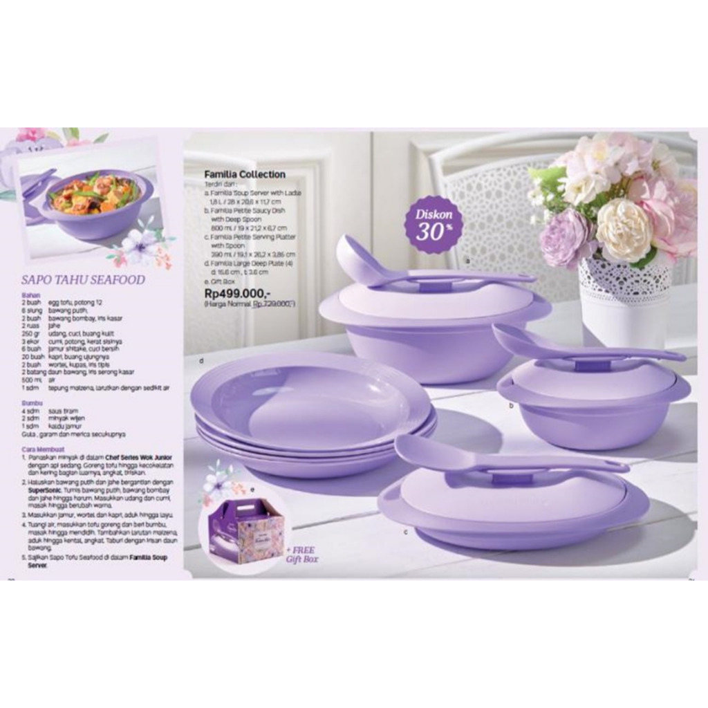 FAMILIA COLLECTION SET TUPPERWARE - ECERRR