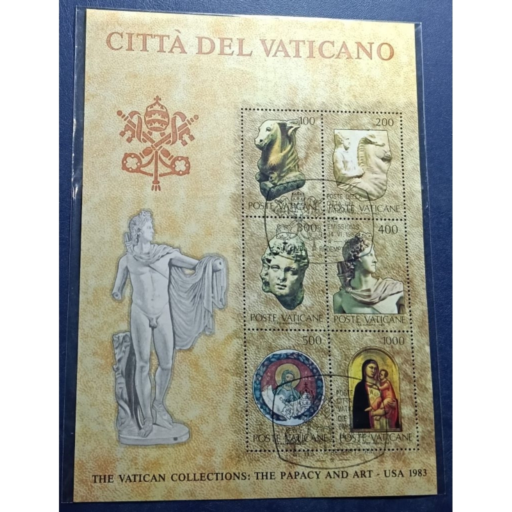 

Ss (Souvenir Sheet) Prangko Lawas LN Poste Vaticane Langka