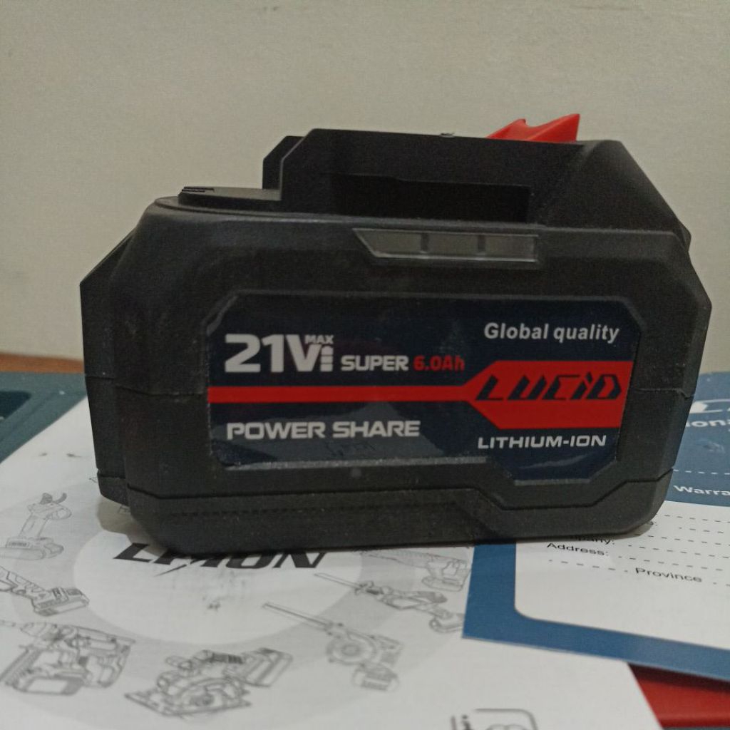 baterai lucid 21v 6.0AH