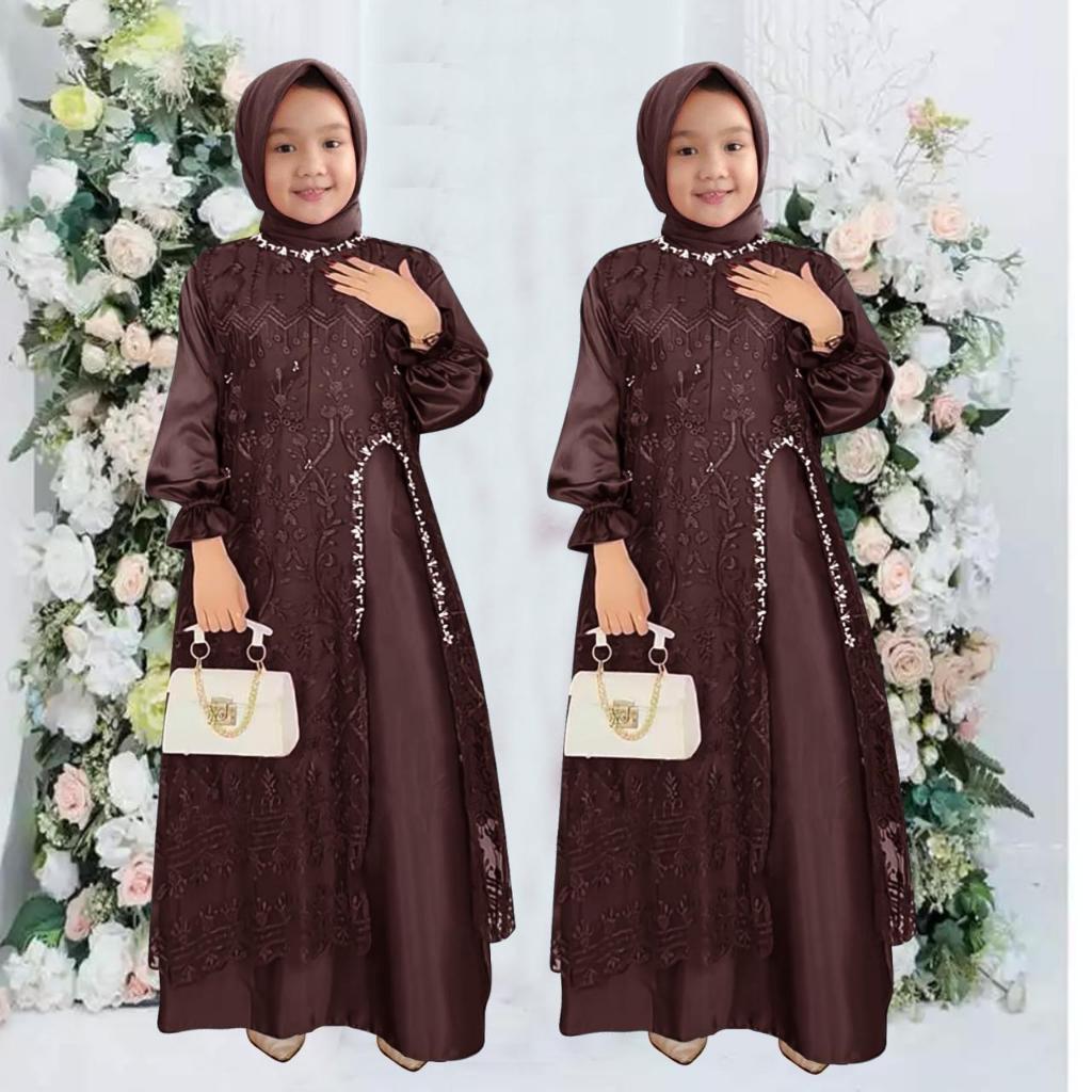 Gamis Dres Panjang Perempuan Bj Idul Fitri Sarimbit Baju Muslim Gramis Rok Muslim Muslimah Hari Raya