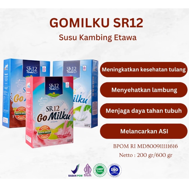 

Gomilku SR12 Susu Kambing Etawa Bubuk Tanpa Gula - Memelihara Daya Tahan Tubuh Menambah Nafsu Makan