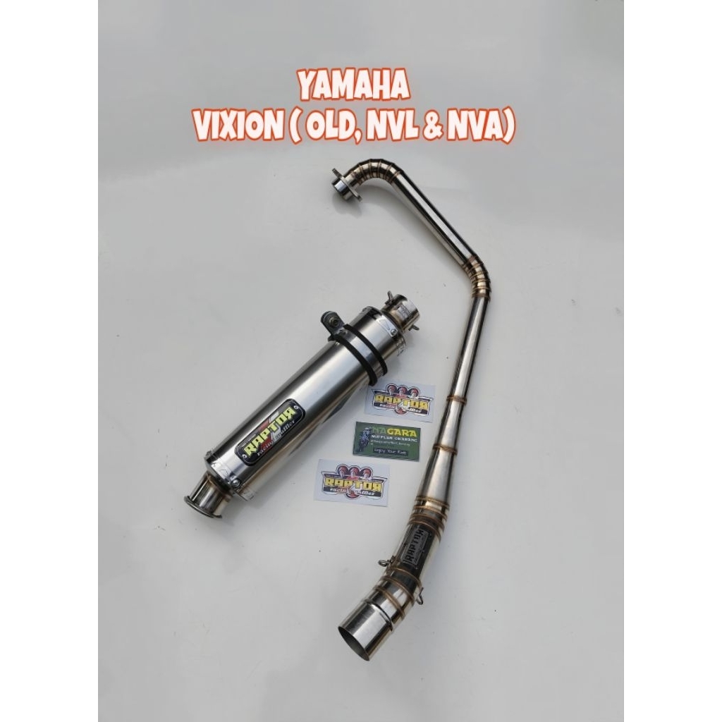 Knalpot Racing Stainless ORI Raptor All Vixion kecuali Vixion R