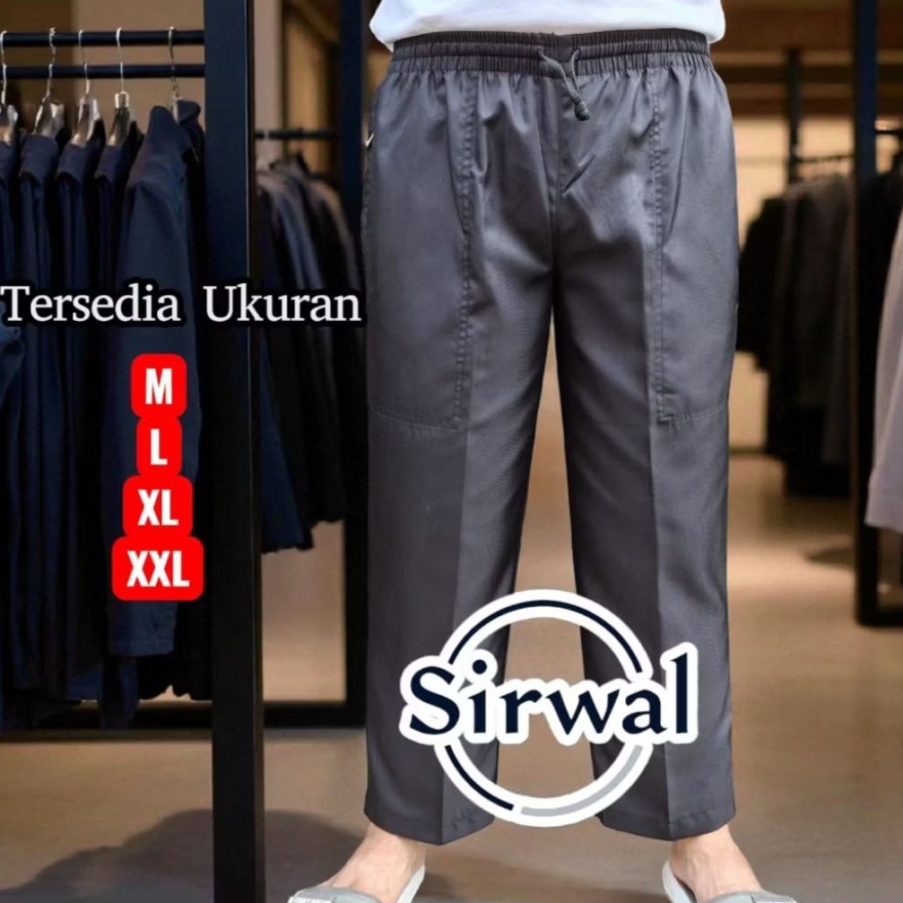 Sirwal Putih Pria Dewasa Bahan Katun Twil / Celana Sirwal Putih Tulang Pria Dewasa Formal