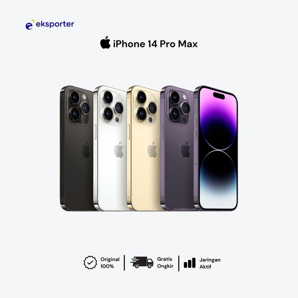 iPhone 14 Pro Max (1TB / 256GB / 128GB) - Fullset - Jaringan Aktif