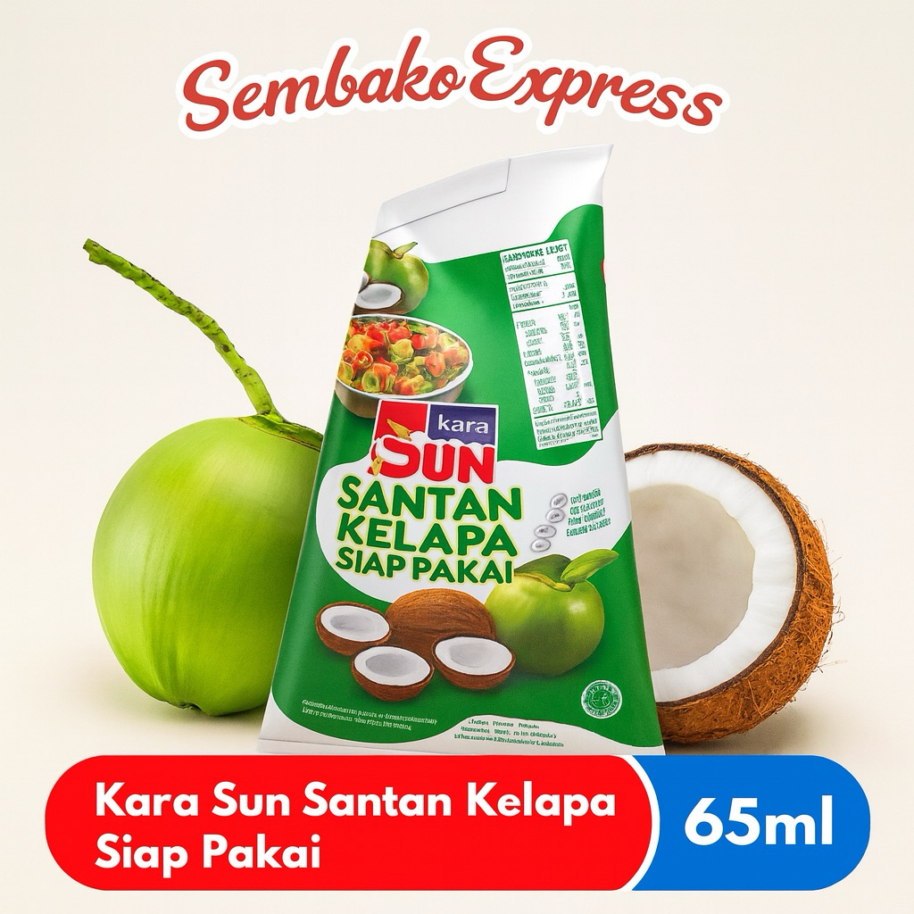 

Kara Sun Santan Kelapa Siap Pakai 65ml – Rasa Murni & Praktis Masak!