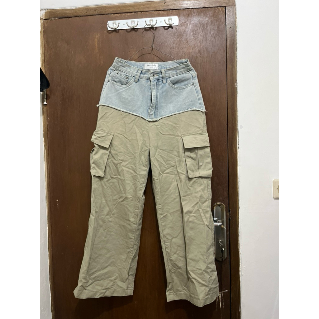 Jeans cardi two tone