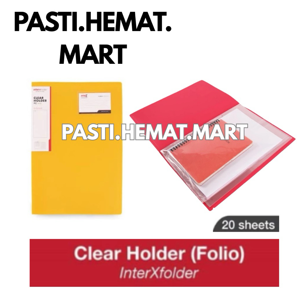 

Map Clear Holder / Map Dokumen Folio 20 Pockets / Folio Album