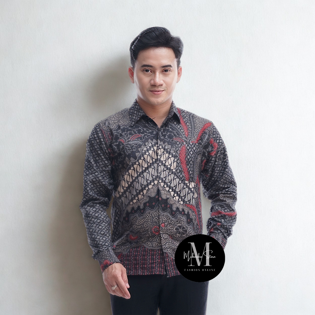 Kemeja Batik Pria Modern Batk Sragam Sinoman Pakaian Bathik Kmja Batik Terbaru 2025 Kemej Premium At