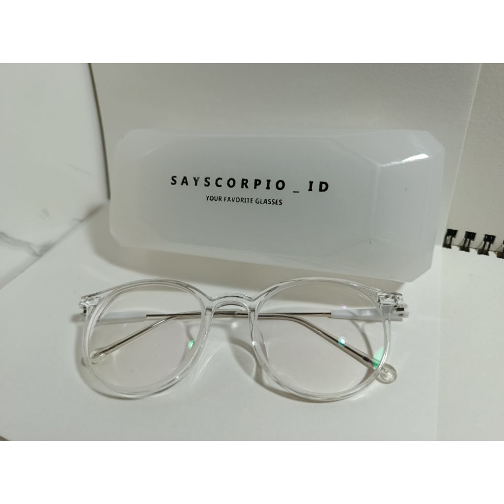 Kacamata sayscorpio.id type BDON OVAL minus 7 bening new