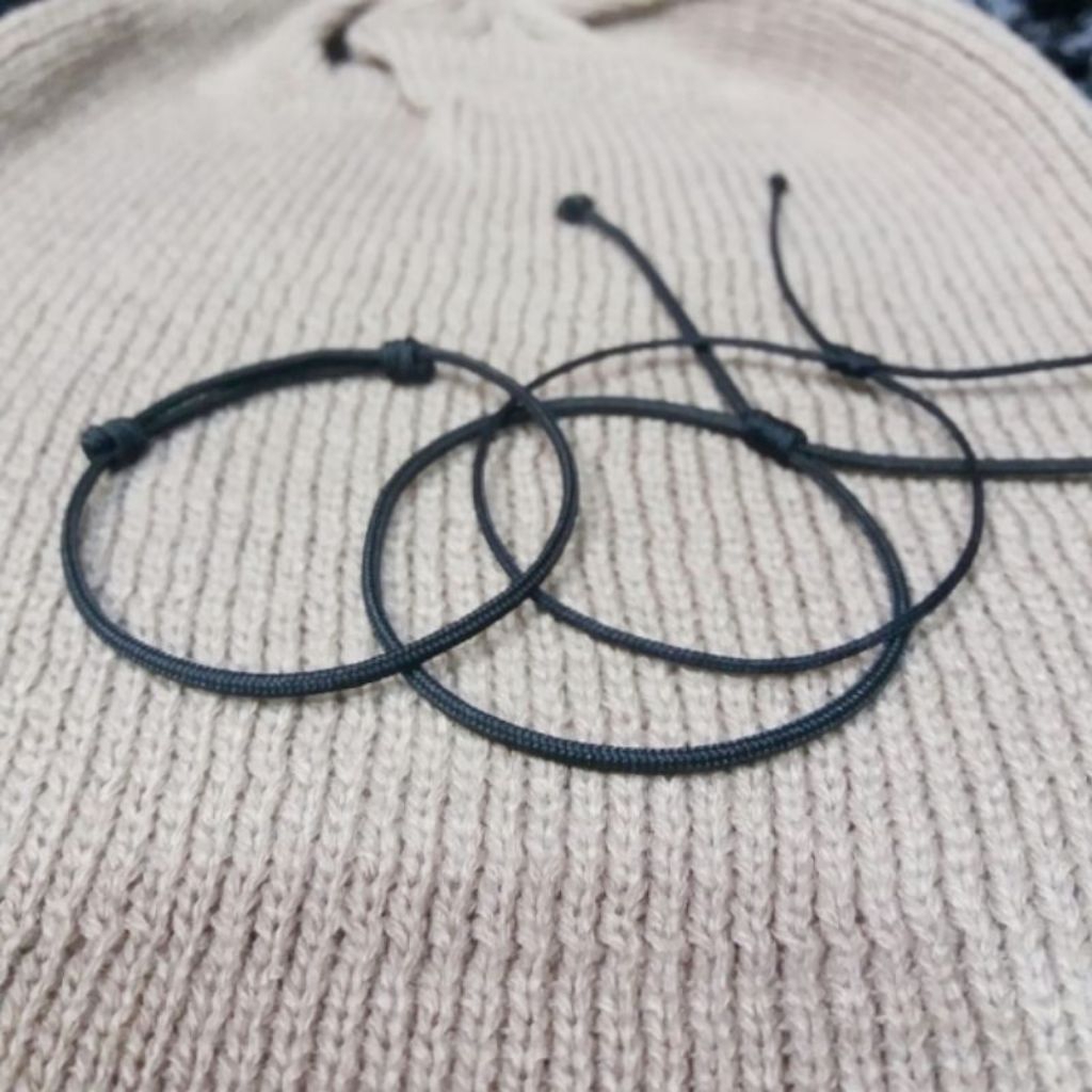 Gelang Tali Hitam / Gelang Polos