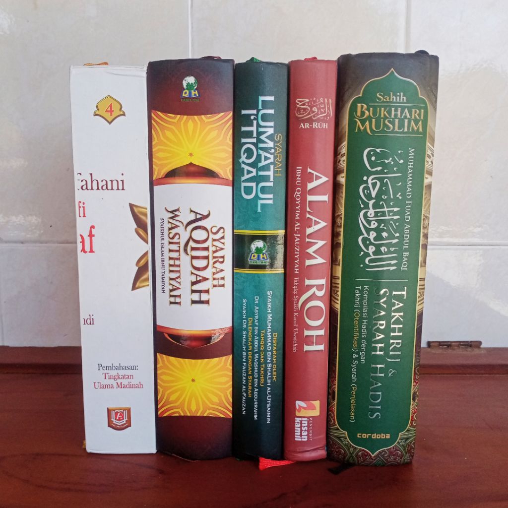 Buku Agama Islam Kitab Shahih Bukhari Muslim Aqidah Salaf bekas second preloved hardcover