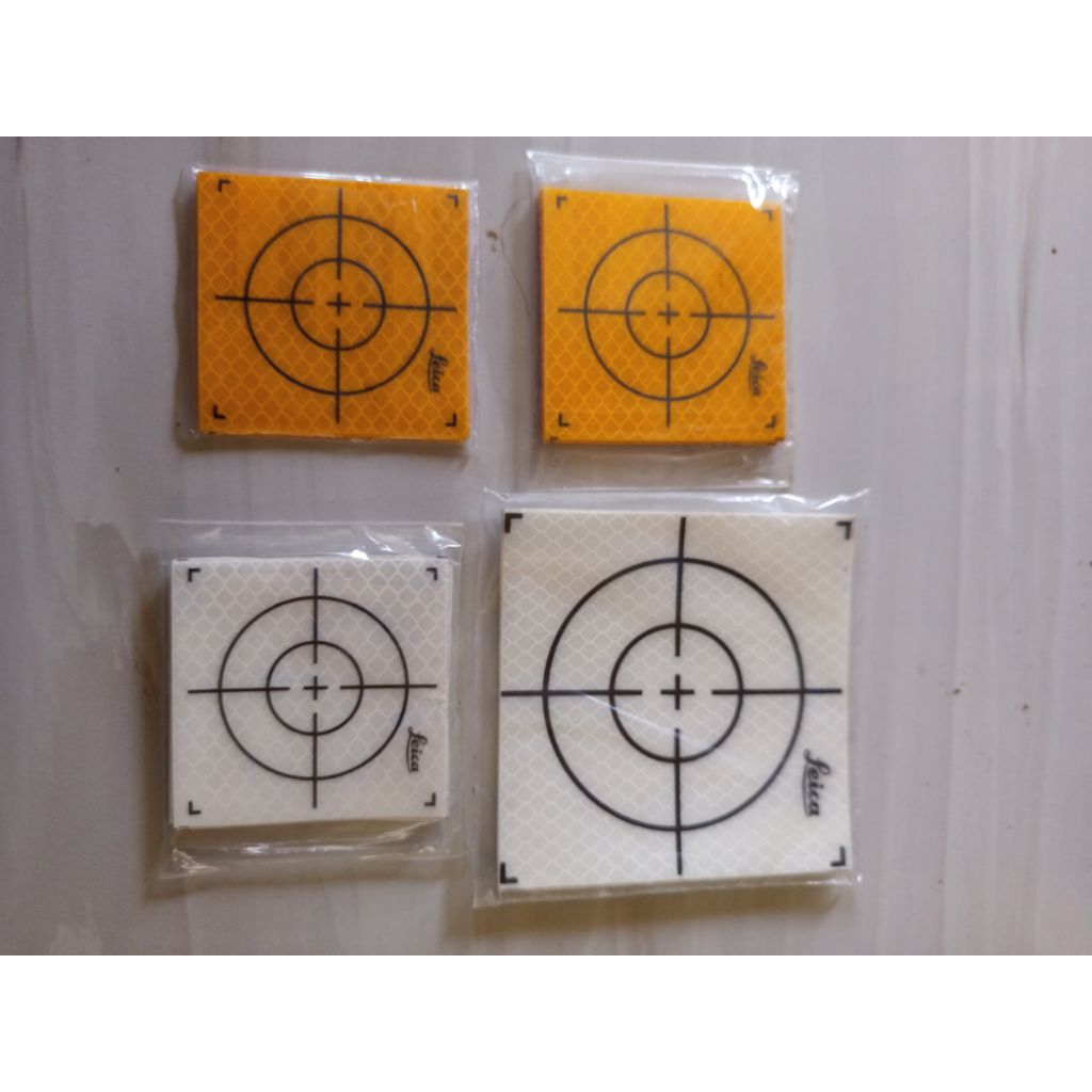 

Survey Reflector Sheet 10 x 10cm / Reflective Tape/ Prisma Target Sticker Stiker Ukuran 100 x 100mm