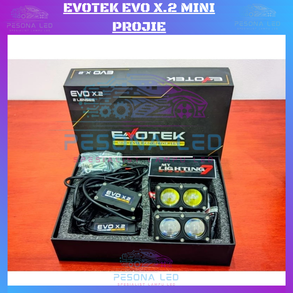 EVOTEX X2 MINI PROJECTOR 2 LENS 80W EVO X2 PREMIUM QUALITY