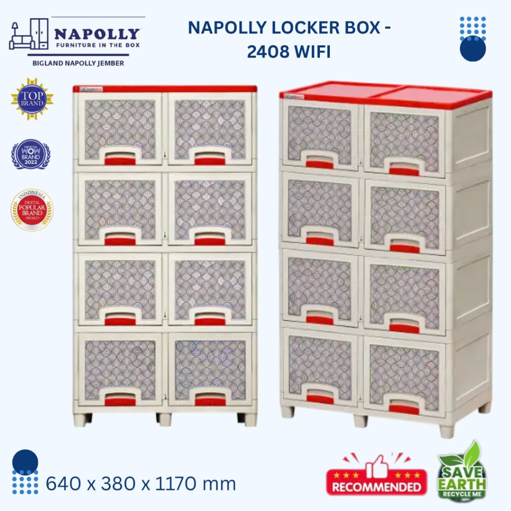 Rak Serbaguna/Rak Sepatu/Lemari Tas/Lemari Serbaguna/Loker Mainan/Loker Serbaguna/LOCKERBOX 8 RUANG 