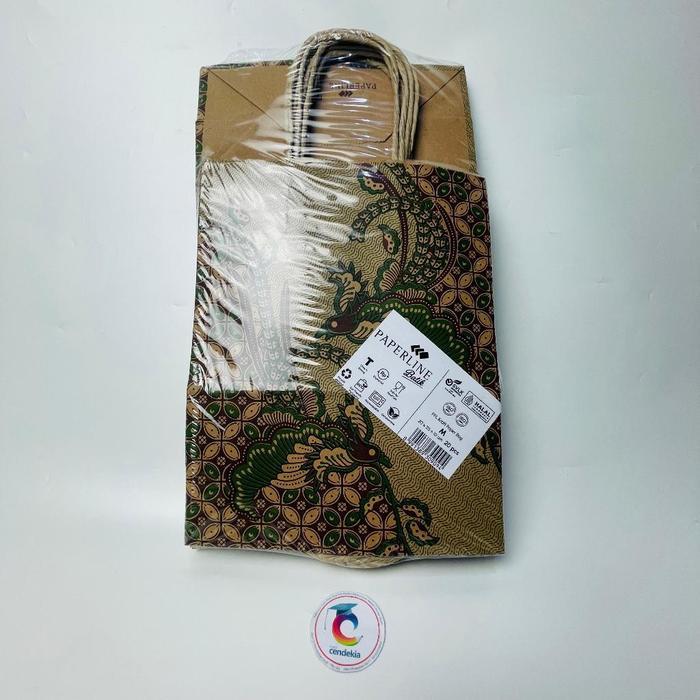 

Paper Bag Tas Kertas Kecil PAPERLINE 25cm x 20cm x 10cm - 1 pak - Batik