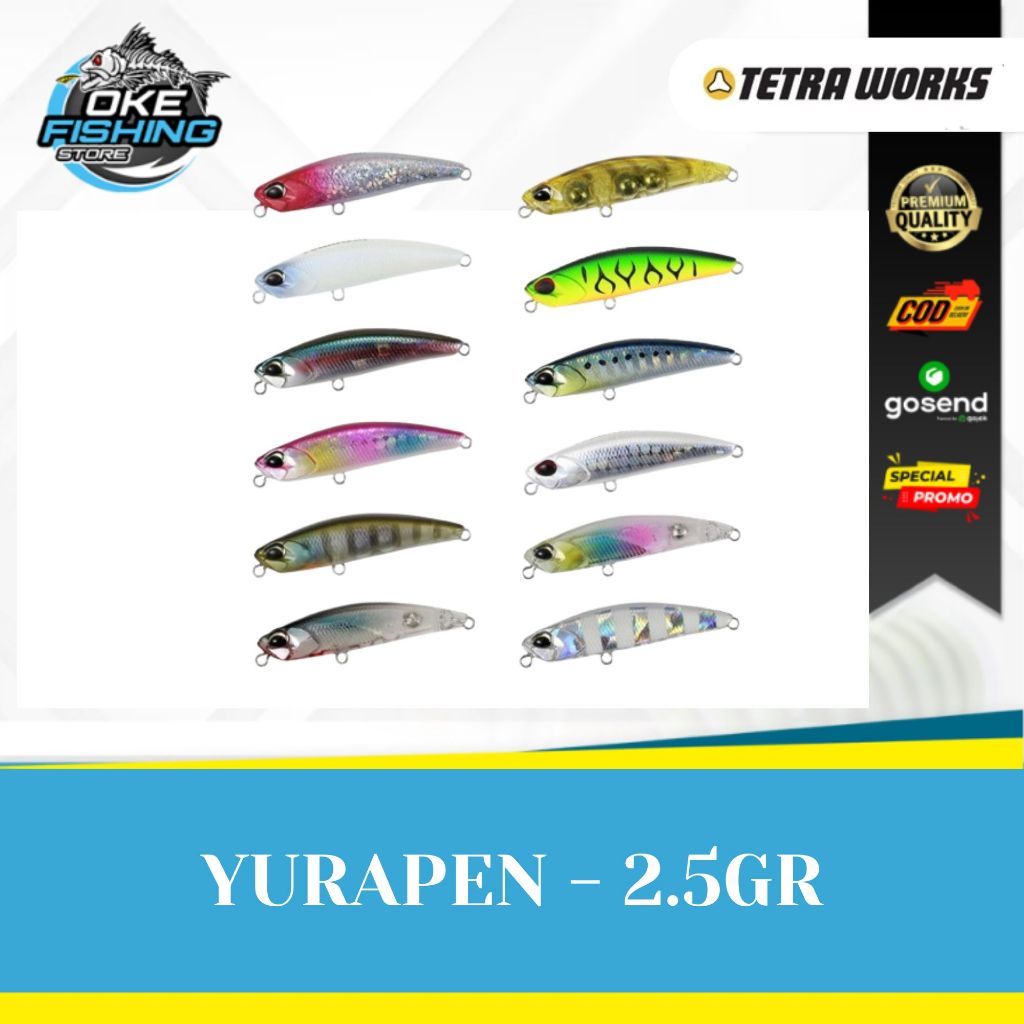 Umpan Pancing DUO Tetra Works Yurapen – Lure Jepang Original