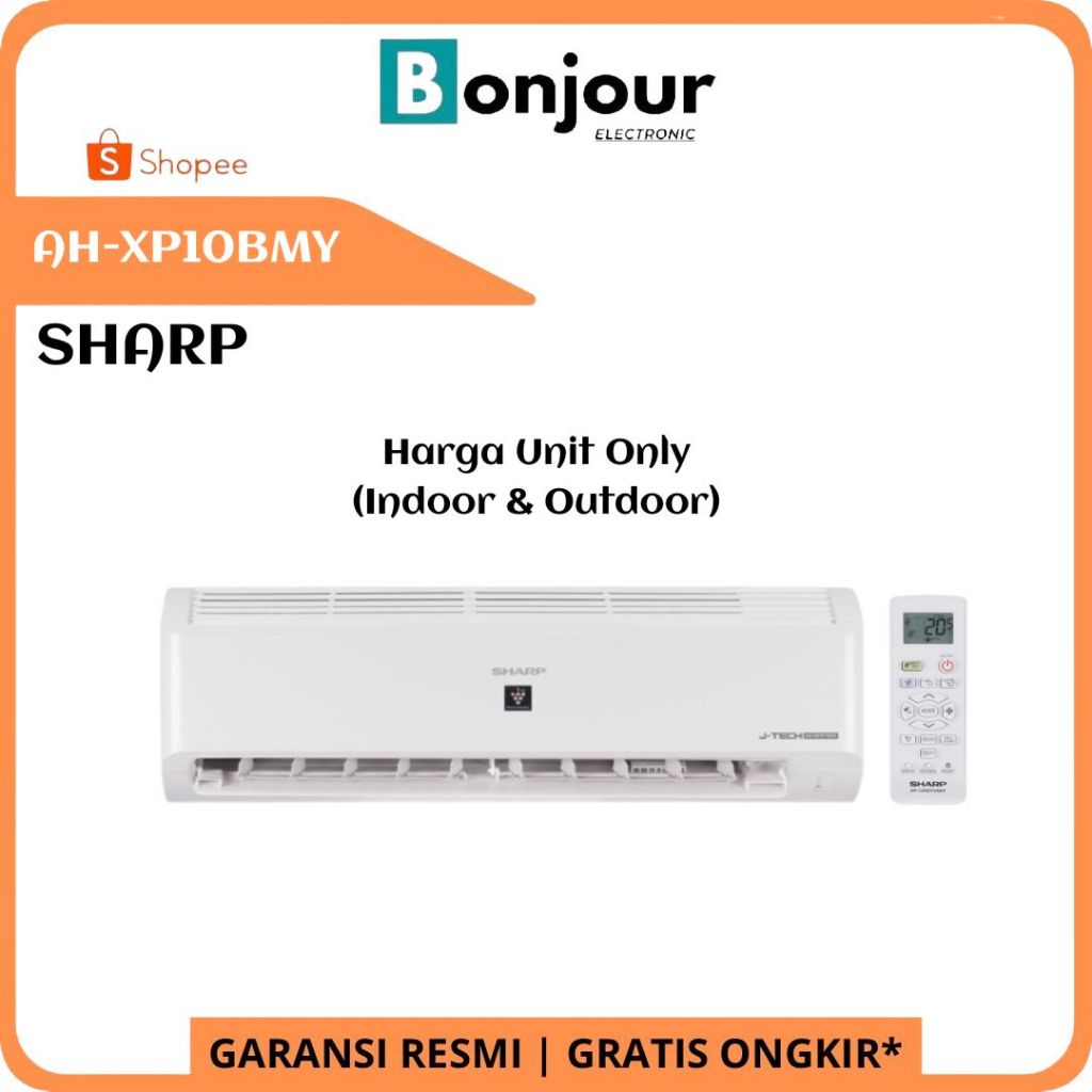 AC Sharp AH-XP10BMY J-Tech Inverter 1 PK AC Split Plasmacluster Garuda Series Sharp 1 PK XP10BMY