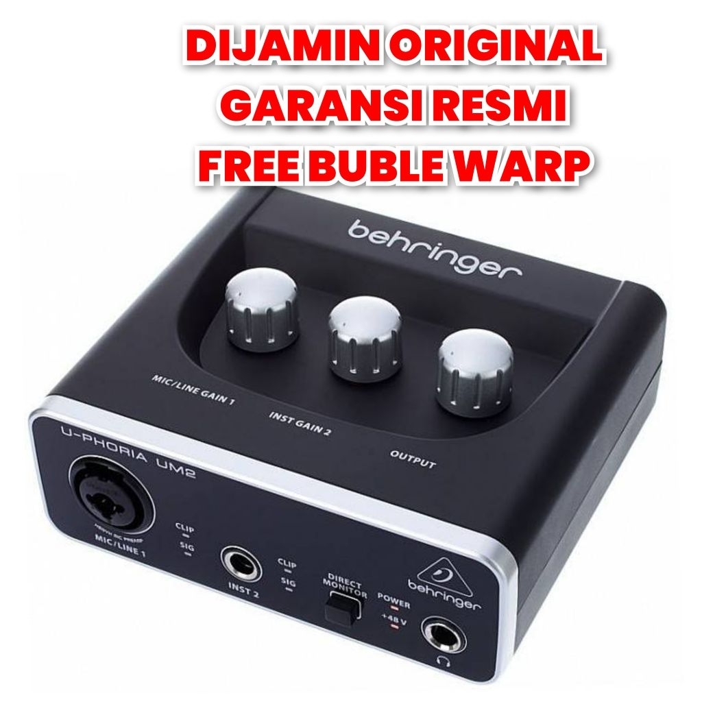 SOUNDCARD BEHRINGER UM2 AUDIO INTERFACE BEHRINGER UM 2 BEHRINGER U PHORIA