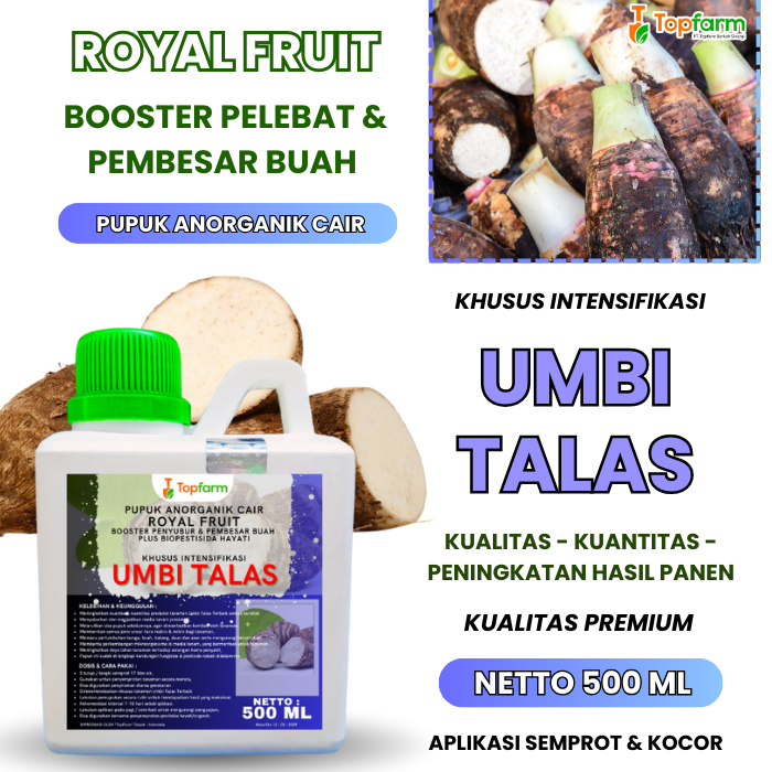 Pupuk Booster Pembesar Umbi Talas/ Pupuk Pelebat Umbi Talas/ Pupuk Umbi Talas Cepat Berbuah/ Pupuk P