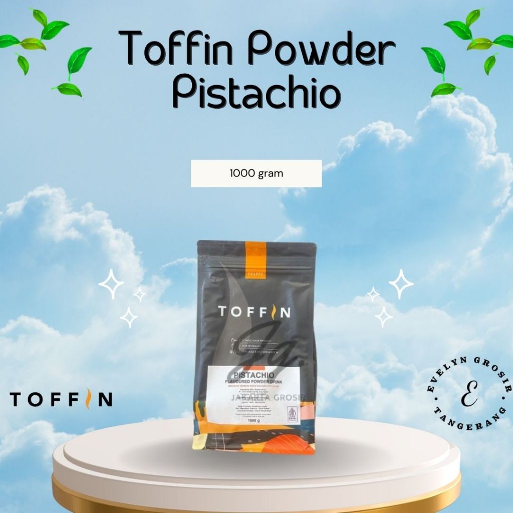 

TOFFIN Pistachio Powder Drink 1kg – Bubuk Minuman Rasa Kacang Pistachio – Frappe & Hot Drink