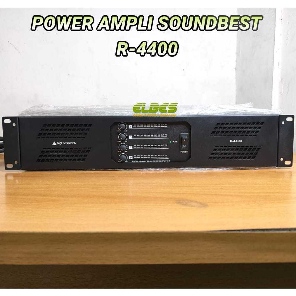 POWER AMPLIFIER SOUNDBEST R-4400 power amplifier 4 channel