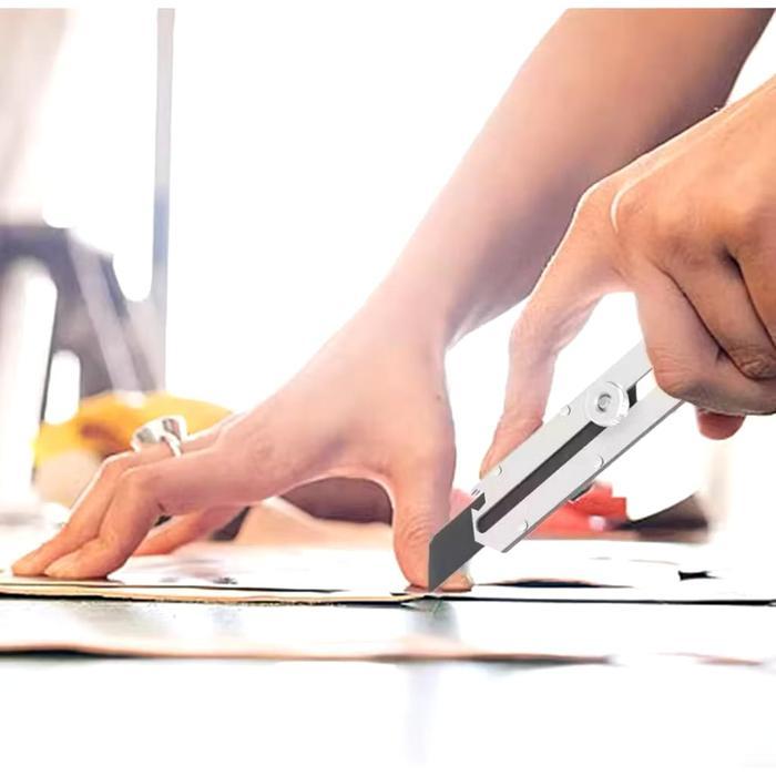 

Pisau Cutter Tajam Serbaguna 6in1 9in1 Pengungkit Pembuka Botol Obeng Baut Skrup Penggaris Skala