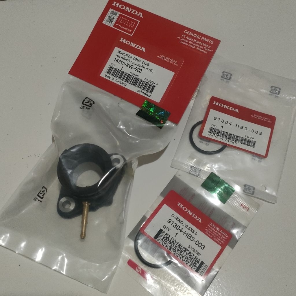 16210-KVE-900 INTAKE INSULATOR MANIPUL MANIPOL KARBURATOR Megapro new fi Mega Pro new mono primus or