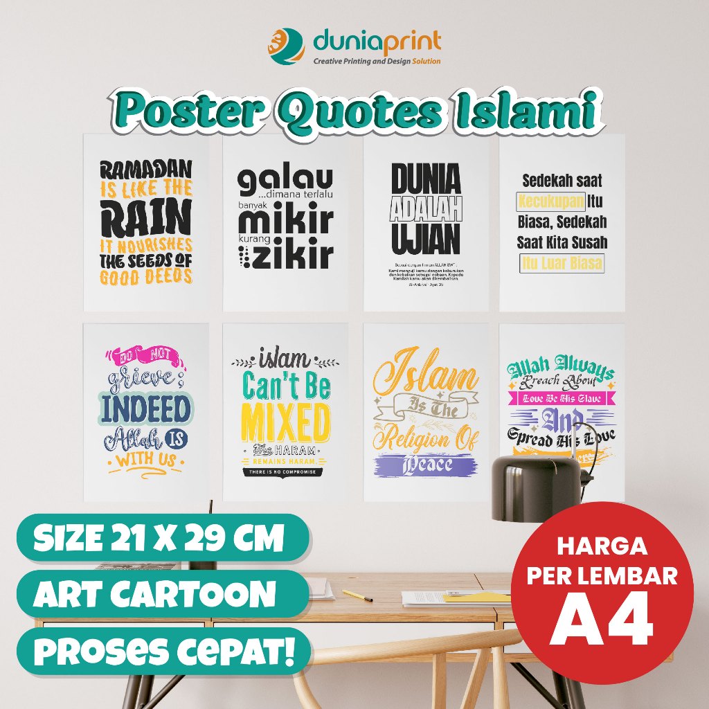 Poster Dinding | Poster Dinding Custom | Poster Dinding Quotes | Poster Quotes Islami | Poster | Pos