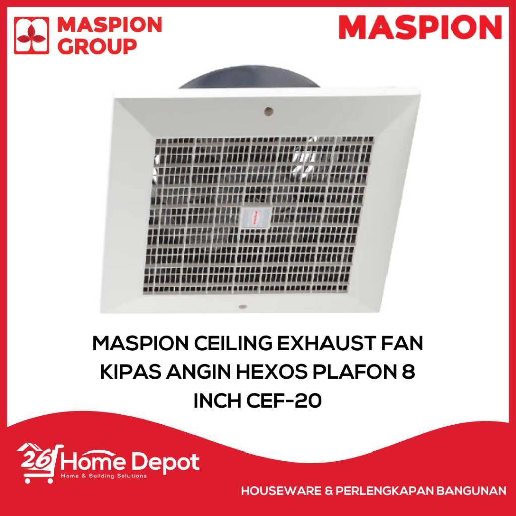 MASPION EXHAUST FAN PLAFON 8 INCH CEF-20 Kipas Angin Hexos
