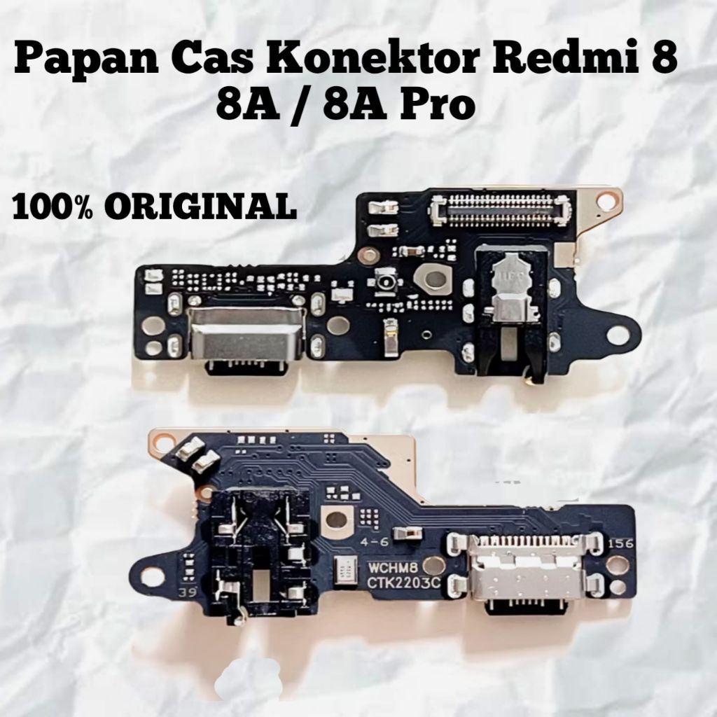 Papan Cas Charger Redmi 8 / 8A / 8A Pro Original Konektor Port Cas Board Sparepart HP